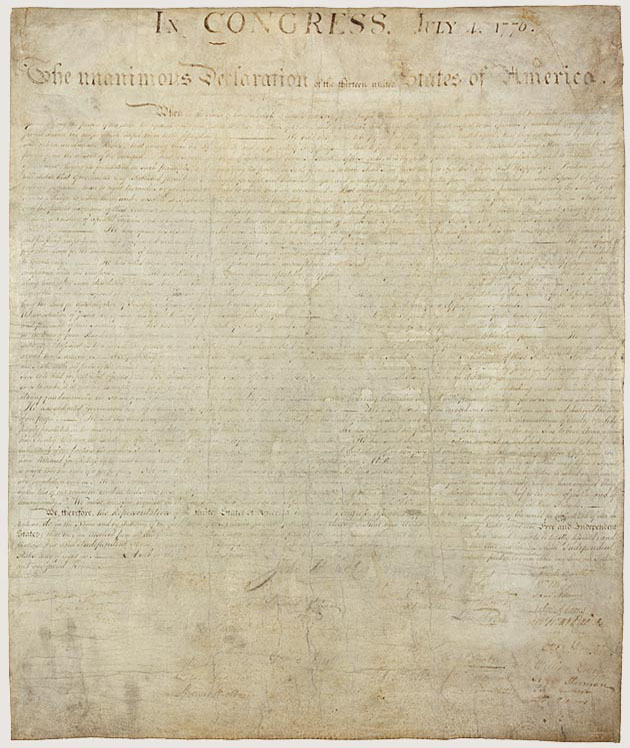 The Declaration of Independence of the United States of America